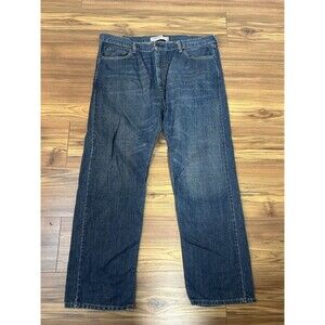 Levi’s 505 Jeans Mens 42x32 Straight Fit Blue Denim Y2K Classic Workwear